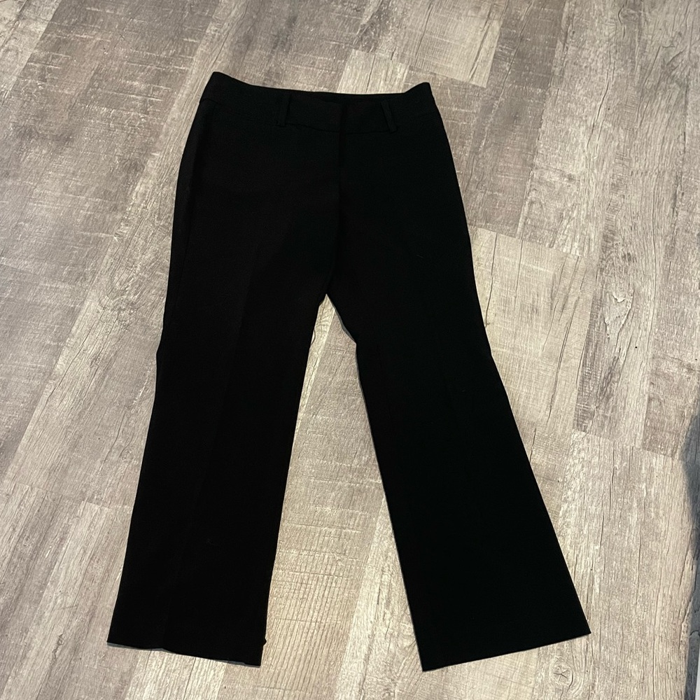 Black mid rise slacks